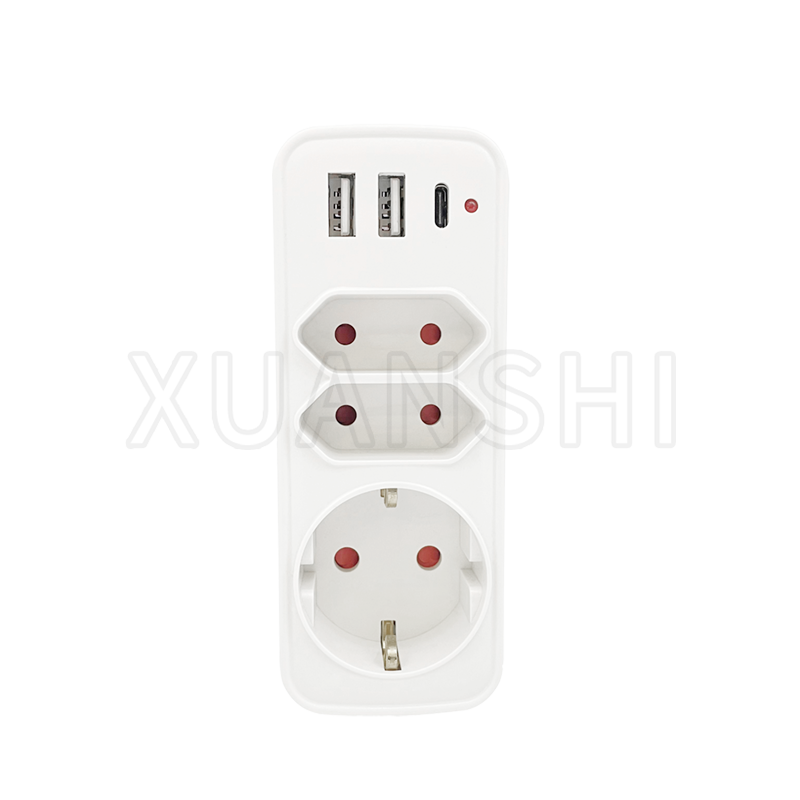 USB adaptér do zásuvky 5v1 pre domácu cestovnú kanceláriu XS-ZHQD3U