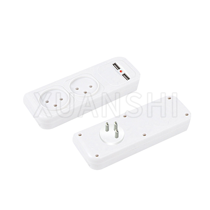 Izraelský adaptér do zásuvky T2 s dvoma 2,1A USB portami XS-ZHQP22U